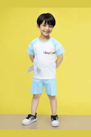 Toonyport Boys Printed Pure Cotton T-shirt With Short