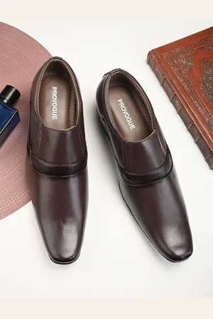 Provogue Men Round Toe Formal Slip-On Shoes