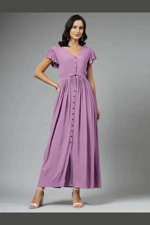 Aayu Solid Maxi Dress
