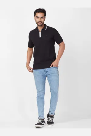 Park Avenue Men Polo Collar Slim Fit T-shirt