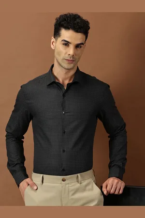 Invictus Men Micro Checks Slim Fit Formal Shirt