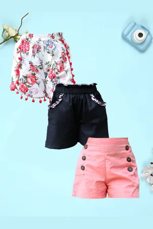 Cutiekins Girls High-Rise Shorts