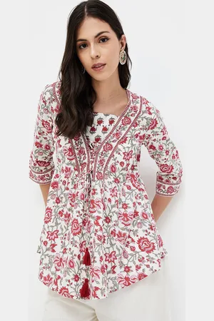 Lifestyle Printed Three-Quarter Sleeves Tunic