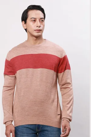 Park Avenue Men Colourblocked Pullover