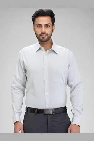 Park Avenue Men Opaque Checked Spread Collar Formal Shirt