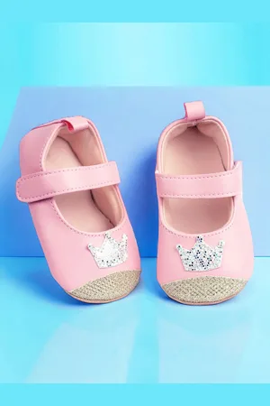 Baby Moo Kids-Girls Embellished Booties