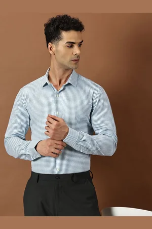 Invictus Men Micro Checks Slim Fit Formal Shirt