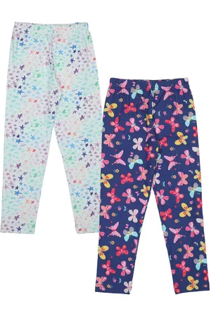Doodle Girls Pack Of 2 Printed Ankle Length Leggings