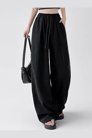 LULU & SKY Women Mid-Rise Pleated Wide Leg Trousers