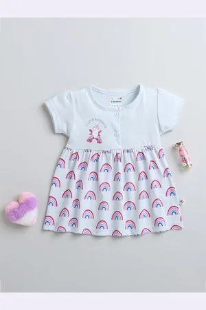 BUMZEE Printed Fit & Flare Dress