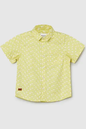 Max Collection Boys Opaque Printed Casual Shirt