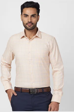 Park Avenue Men Slim Fit Opaque Checked Casual Shirt