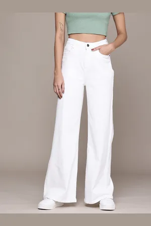 Roadster The Life Co. Women Wide Leg Stretchable Jeans