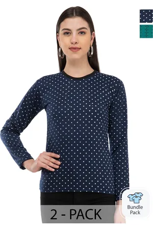 IndiWeaves Women Multicoloured 2 Woollen Pockets T-shirt