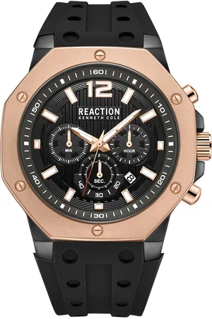 Kenneth Cole Men Textured Strap Analogue Watch KRWGO9005902