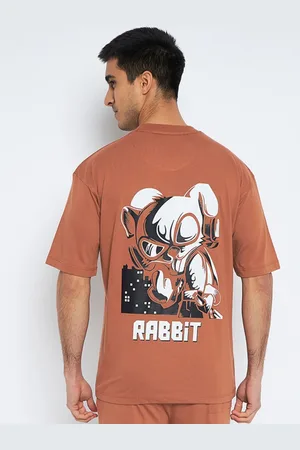 WILD WEST Men Oversized Graphic Printed T Shirt