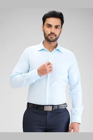 Park Avenue Men Slim Fit Opaque Checked Spread Collar Formal Shirt