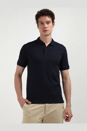 Calvin Klein Men Solid Polo Collar Organic Cotton Slim Fit T-Shirt