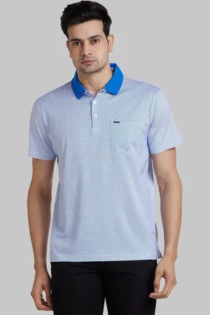 Park Avenue Men Polo Collar Pockets Slim Fit T-shirt