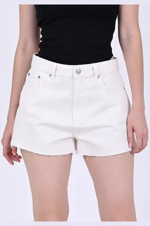 NoBarr Women Mid-Rise Cotton Denim Shorts