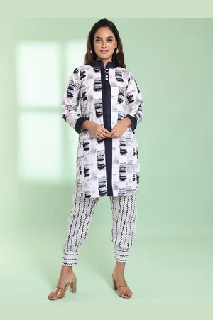 Charukriti Women Printed Regular Pure Cotton Kurta with Salwar