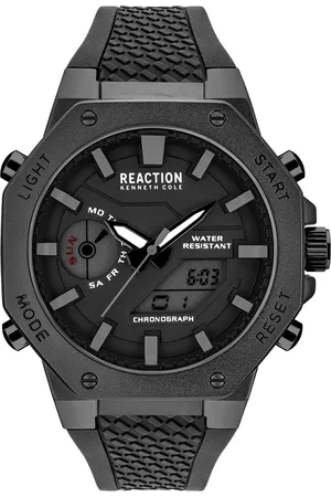 Kenneth Cole Men Black Dial & Black Bracelet Style Straps Analogue and Digital Watch KRWGP2191701