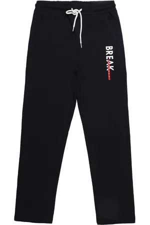 Provogue Boys Mid-Rise Blue Track Pant