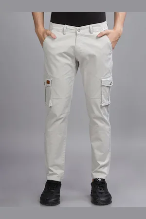 PAUL STREET Men Mid Rise Slim Fit Urban Slim Cargos Trousers