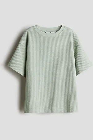 H&M Boys Textured-Knit T-shirt