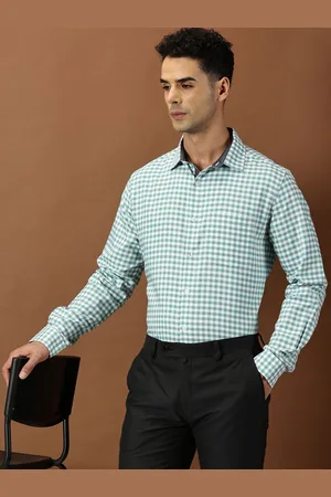 Invictus Men Gingham Checks Formal Shirt