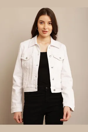 NoBarr Women Crop Denim Jacket