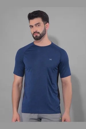 Force NXT Men Anti Odour Solid Round Neck Training or Gym T-shirt