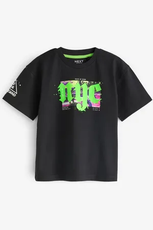 Next Boys Graphic Printed Pure Cotton Relaxed Fit T-shirt