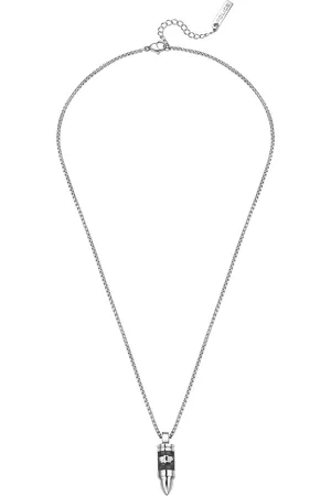 Police Silver-Plated Stainless Steel Pendant With Chain