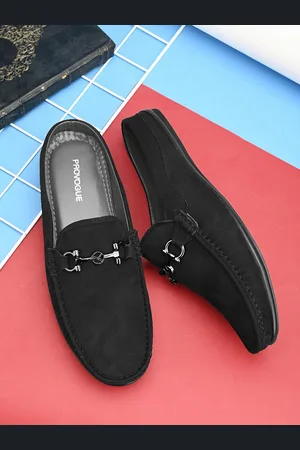 Provogue Men Textured Suede Open Loafers