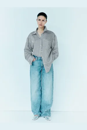 H&M Women Oversized Striped Shirts