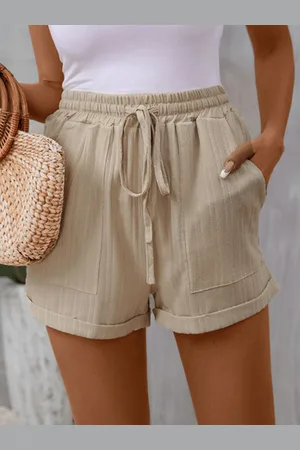 LULU & SKY Women Striped High-Rise Hot Pants