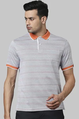 Raymond Weil Pure cotton Woven Design Contemporary Fit Cotton Polo T-Shirt