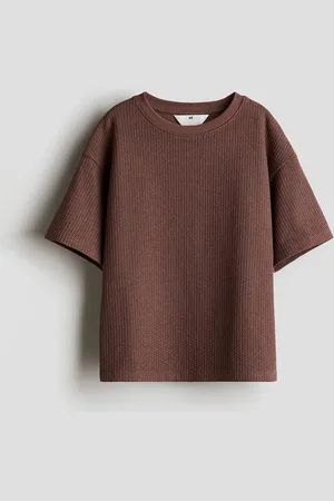H&M Boys Textured-Knit T-Shirt