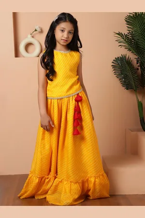 NEUDIS Girls Printed Ready to Wear Lehenga With Blouse