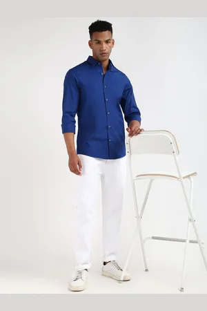 Calvin Klein Men Slim Fit Opaque Casual Shirt