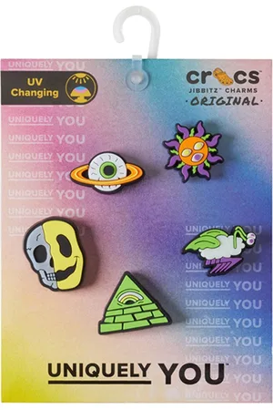 Crocs Pack Of 5 UV Changing Trppy Fstvl Jibbitz