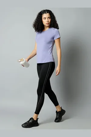 Fitkin Womens Lavender Ecofriendly Tencel Active T-shirt