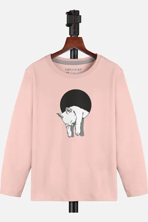 HELLCAT Girls Graphic Printed Round Neck T-shirt