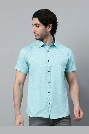 CANTABIL Men Blue Printed Casual Shirt