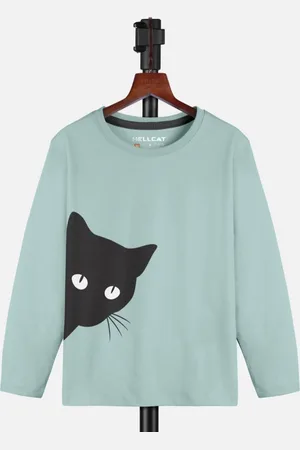 HELLCAT Girls Graphic Printed Round Neck T-shirt