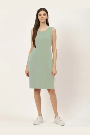 BRINN Sleeveless Cotton Sheath Dress
