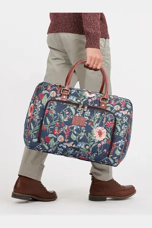 THE CLOWNFISH Oceania Floral Printed Premium Quality Material Tapestry Duffel Bag 28 L