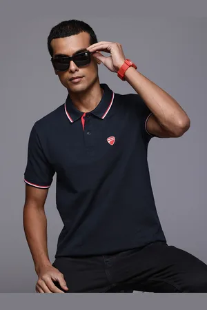 DUCATI Polo Collar Pure Cotton T-shirt