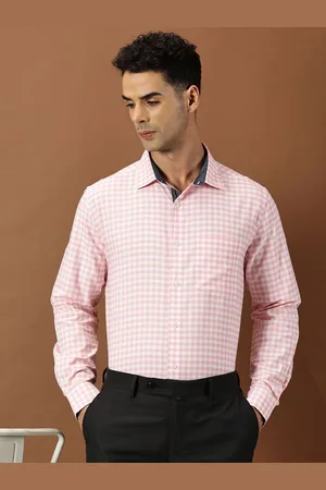 Invictus Men Gingham Checks Formal Shirt